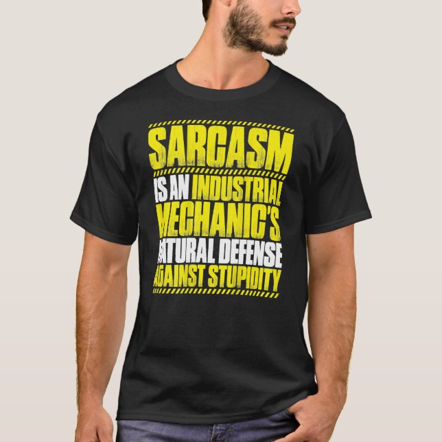 Camiseta Mecánico industrial sarcasmo (Anverso)