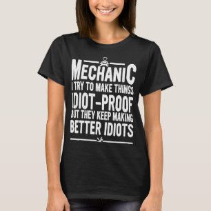 Camiseta Mecánico Intento Hacer Las Cosas Automáticamente M