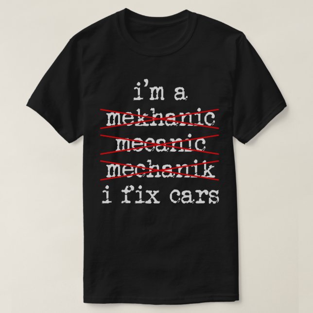 Camiseta Mecánico Mecánico Automático (Diseño del anverso)