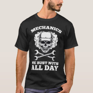Camiseta Mecánico Mecánico Automático Bust Nueces todo el d