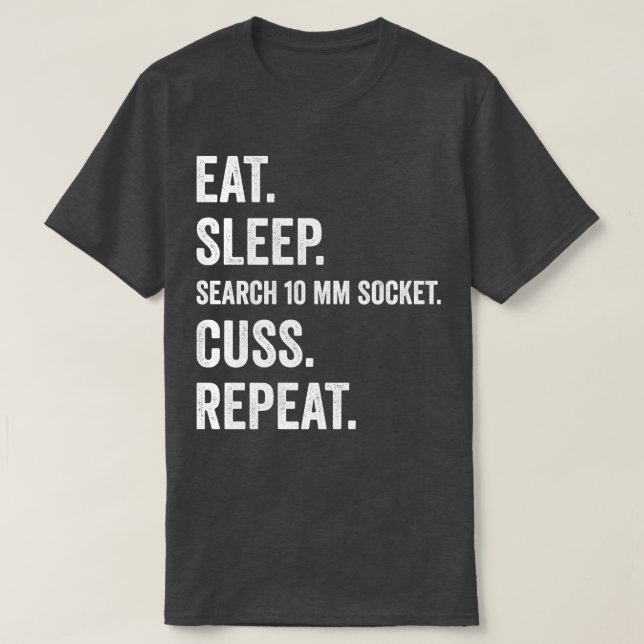 Camiseta Mecánico mecánico de coches de reparación de garaj (Diseño del anverso)