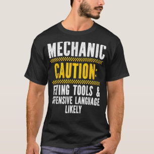 Camiseta Mecánico Para Hombres Arrastrado Carreras Garaje E