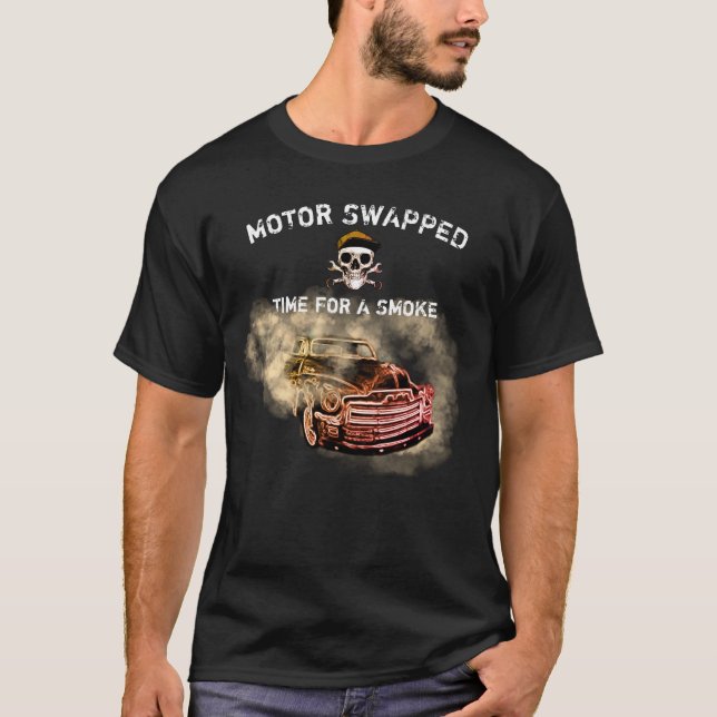 Camiseta Mecánico para la restauración del cambio del motor (Anverso)