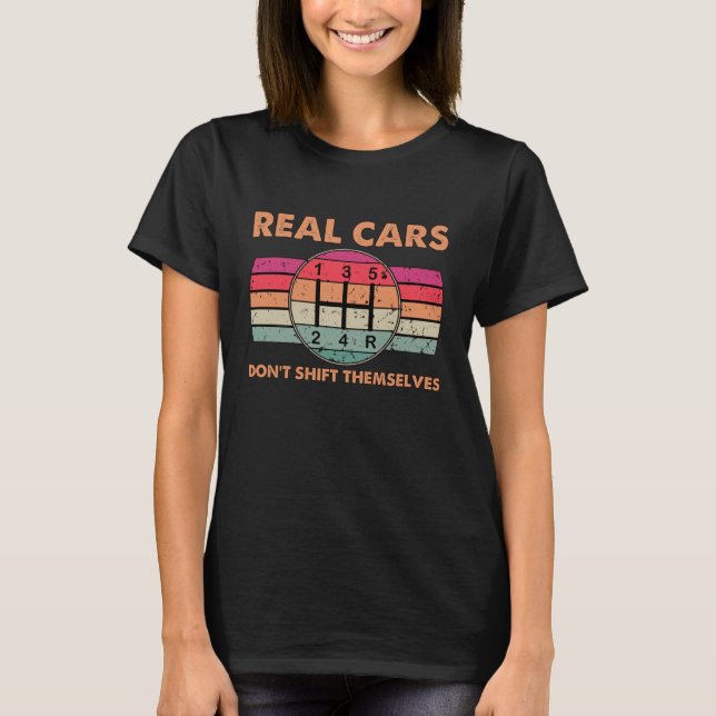 Camiseta Mecánicos de automóviles divertidos Los autos real (Anverso)