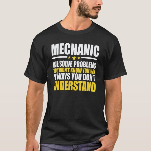 Camiseta Mecánicos resolvemos problemas (Anverso)