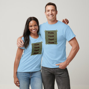 Camiseta Mecanografíe su texto aquí