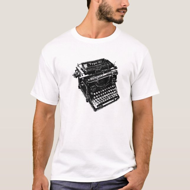 Camiseta ¡Mecanografíelo! (Anverso)