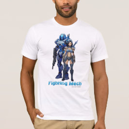 Camiseta Mech de combate (unidad azul)