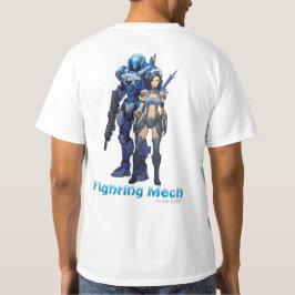 Camiseta Mech de combate (unidad azul)