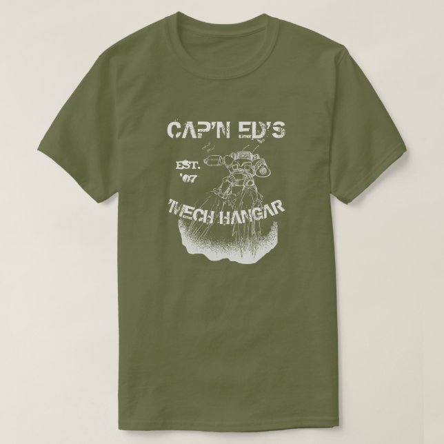 Camiseta Mech del hangar de Cap'n Ed ' (Diseño del anverso)
