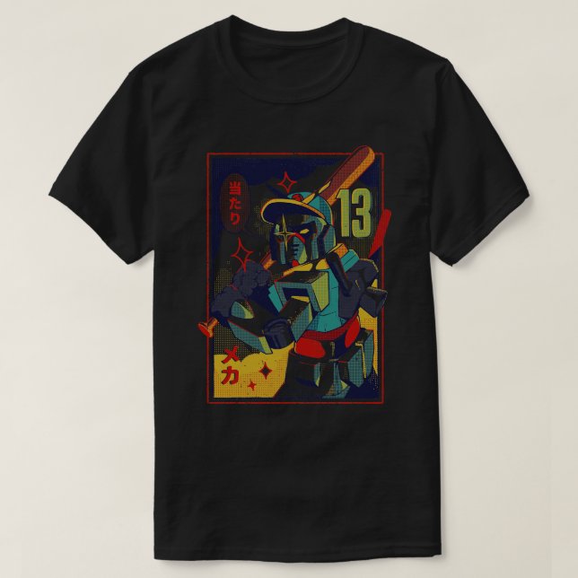 Camiseta Mecha de béisbol (Diseño del anverso)