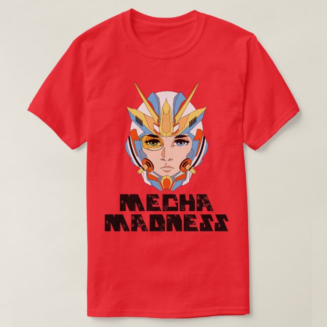 Camiseta Mecha Madness Gundam Gunpla (Diseño del anverso)
