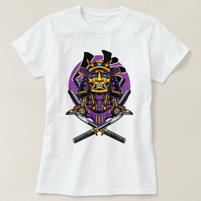 Camiseta Mecha Samurai (Diseño del anverso)
