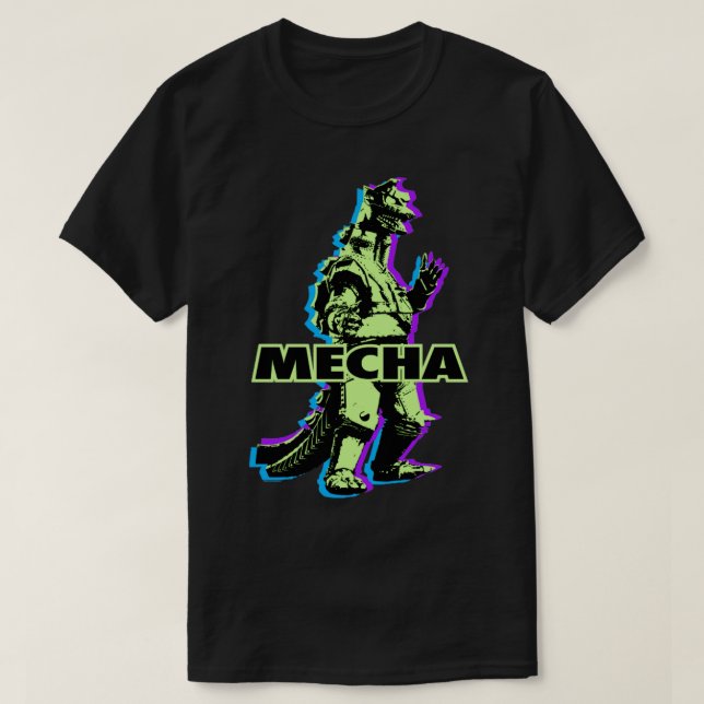 CAMISETA MECHAGODZILLA NEONS (Diseño del anverso)