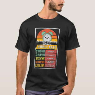 Camiseta Mechanic Engineering Technician Hourrate Gag