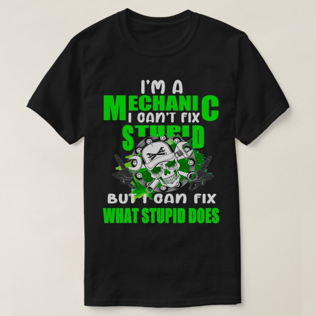 Camiseta MECHANIC Funny BACKSIDE Pullover (Diseño del anverso)