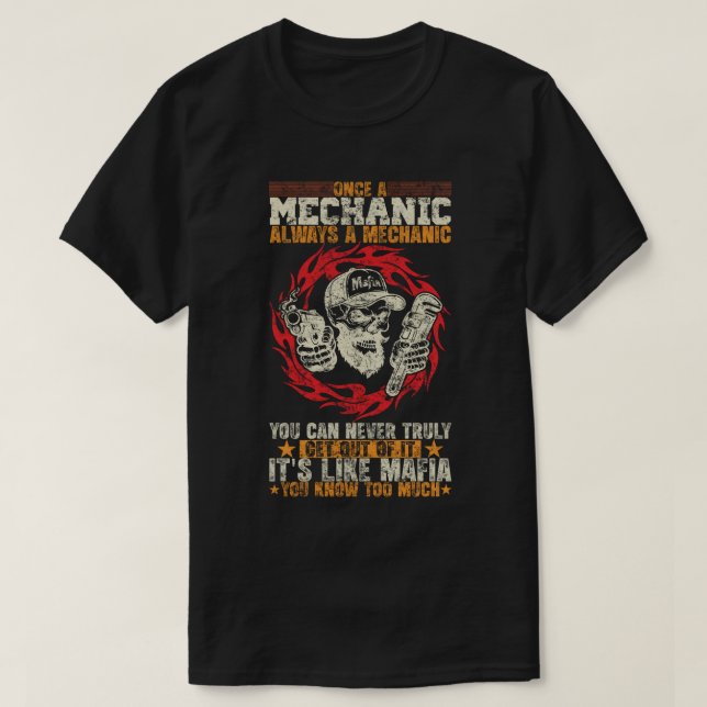 Camiseta Mechanic Mafia Forever (Diseño del anverso)