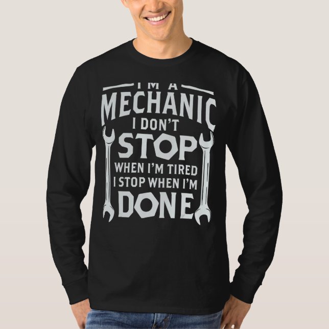 Camiseta Mechanic No pares cuando esté cansada (Anverso)