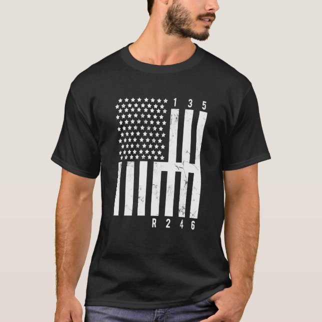Camiseta Mechanic US Flag Tuner Car Repairing Tools Mechani (Anverso)