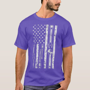 Camiseta Mechanic USA American Flag US Gift