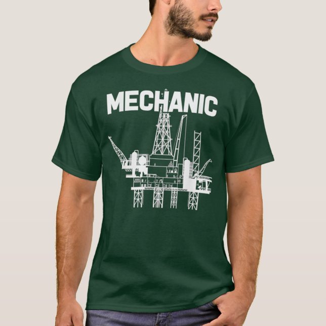 Camiseta Mechanic  Welders Offshore Oil Drilling Rig Crew (Anverso)