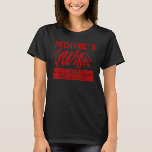 Camiseta Mechanics Wife Funny Auto Mechanic Car Mechanic