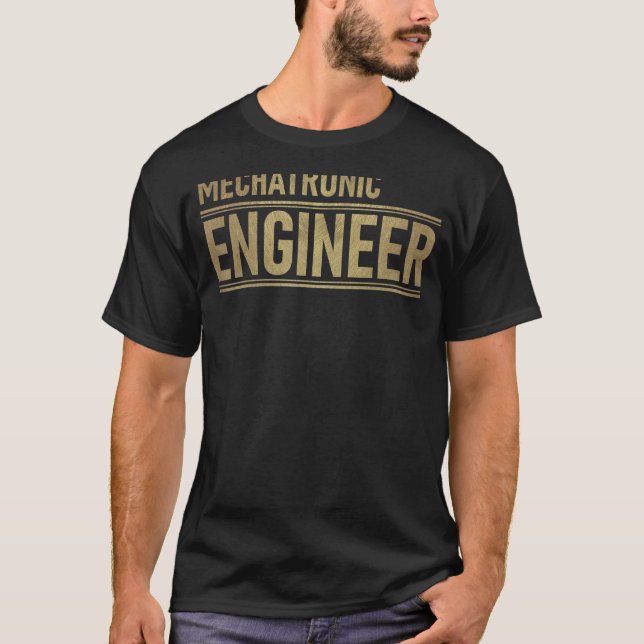 Camiseta Mechatronics Ingeniero Mecánico Roboti (Anverso)