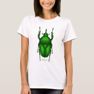 Camiseta Mecynorhina torquata personalizado ilustracion