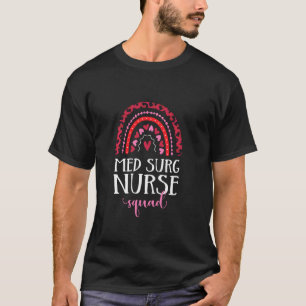 Camiseta Med Surg Nurse Squad Rainbow Leopard Enfermería Va