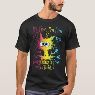 Camiseta Med Tech Life Todo Es Muy Colorido