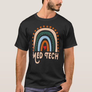 Camiseta Med Tech Rainbow Cute Apreciation Essential Worke