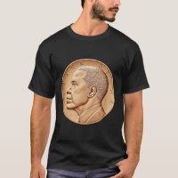 Medalla de Barack Obama al estilo negro de la cami