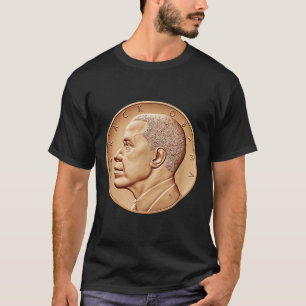 Camiseta Medalla de Barack Obama al estilo negro de la cami
