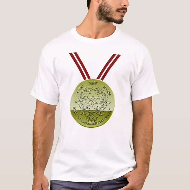 Camiseta Medalla de bronce de los juegos del invierno de (Anverso)