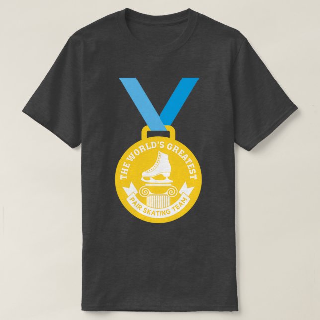 Camiseta Medalla de Oro del equipo de patinaje sobre pares  (Diseño del anverso)