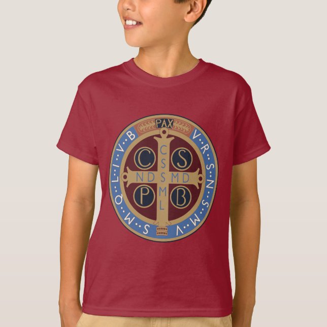 Camiseta Medalla de San Benedicto (Anverso)