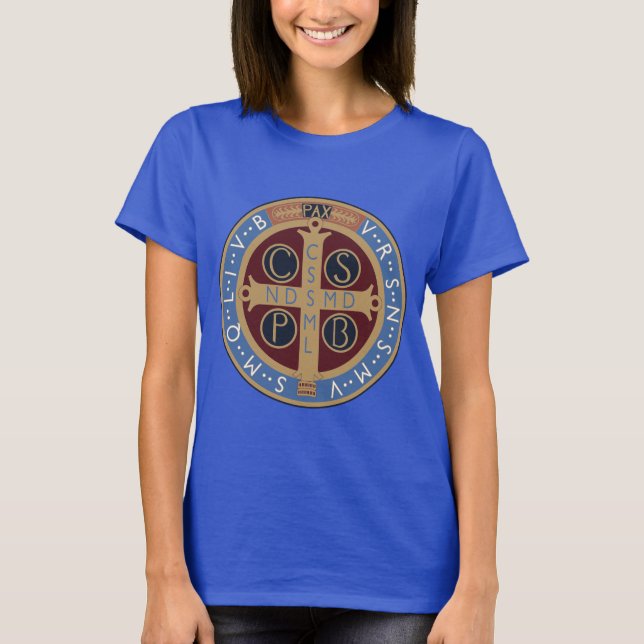 Camiseta Medalla de San Benedicto (Anverso)