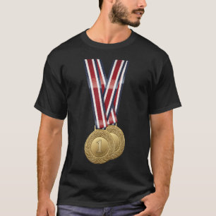 Camiseta Medalla Deportiva De EE. UU. Para Campeones Ganado
