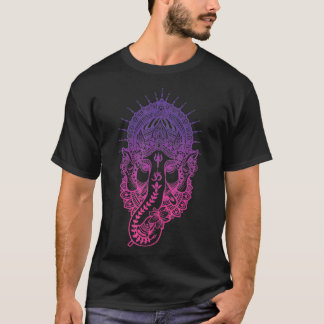 Camiseta Medalla Ganesh Yoga Hindu Elephant Hombres Mujeres