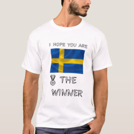 Camiseta Medalla-Gráfica-Orgullo-Nacional-Bandera-Sueca-Ond