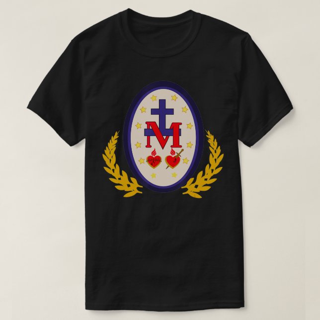 Camiseta Medalla Milagrosa De La Inmaculada Concepción Cató (Diseño del anverso)