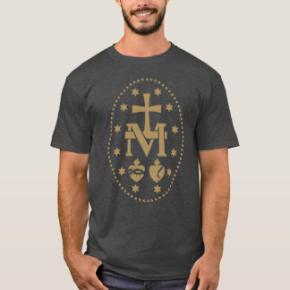 Camiseta Medalla Milagrosa Virgen María retro divertida