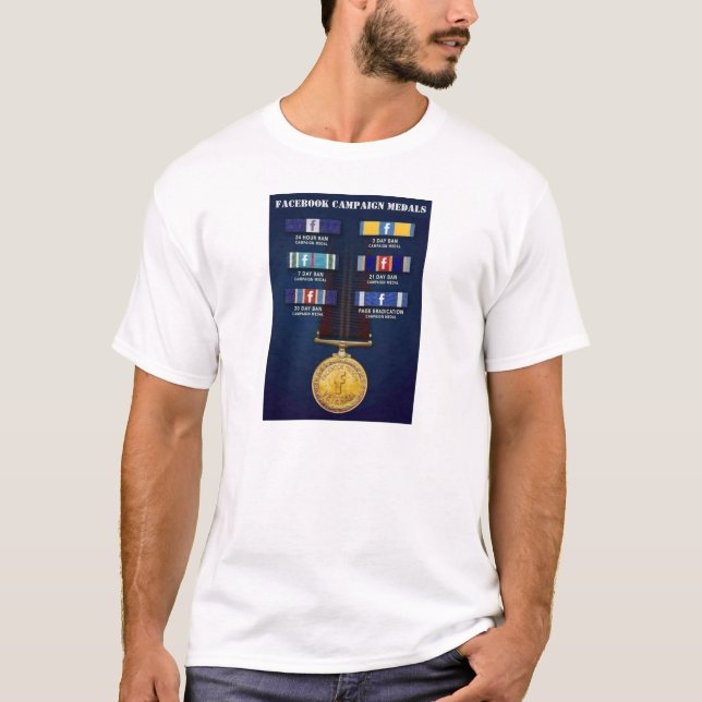 CAMISETA MEDALLAS DE CAMPAÑA DE FACEBOOK (Anverso)
