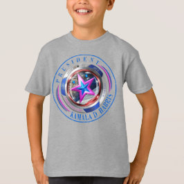 Camiseta Medallón de estampado/ala de doble cara Harris-Wal