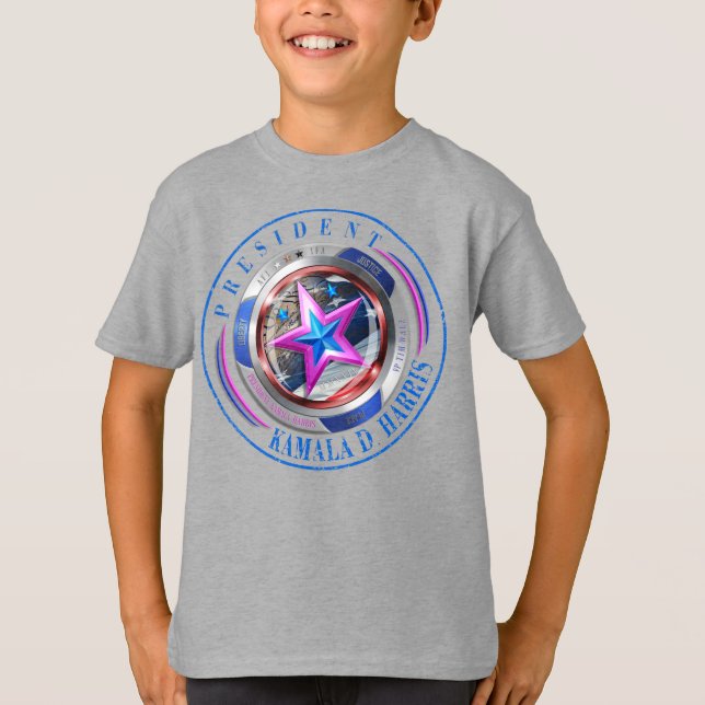 Camiseta Medallón de estampado/ala de doble cara Harris-Wal (Anverso)