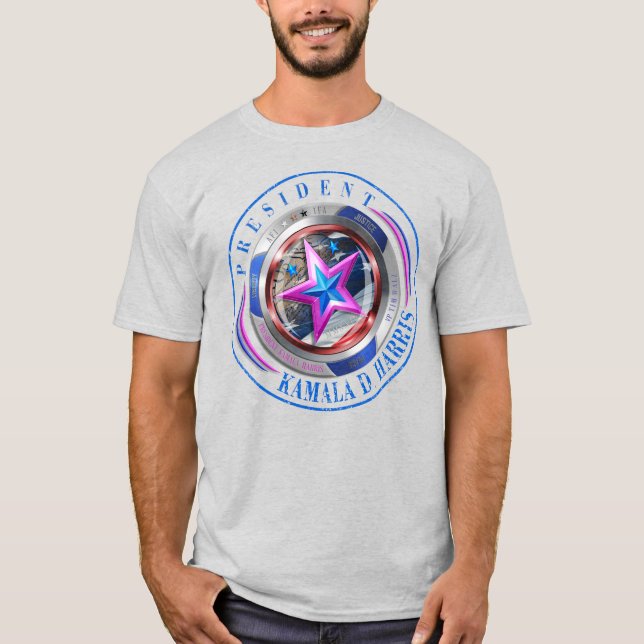 Camiseta Medallón Harris-Walz de doble cara/sello (Anverso)