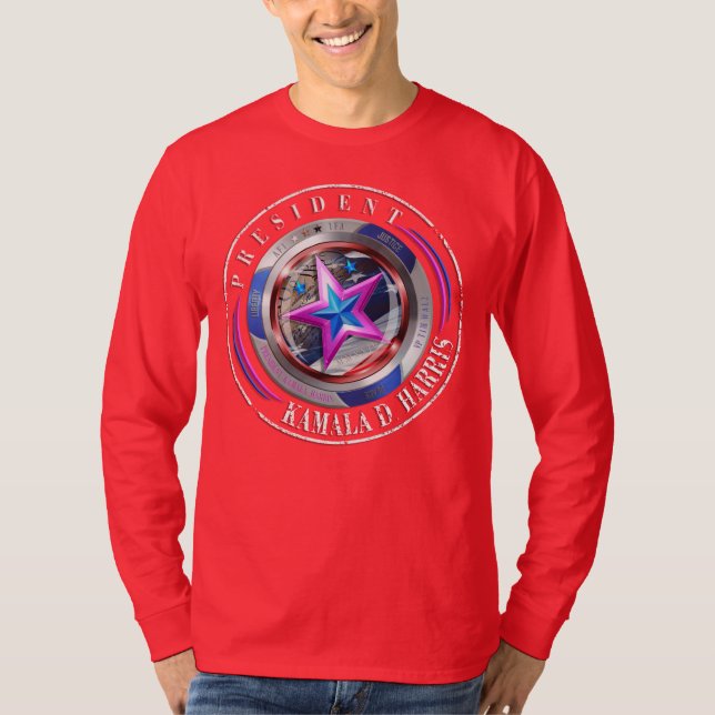 Camiseta Medallón Harris-Walz de doble cara/sello (Anverso)
