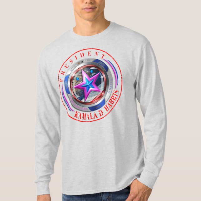 Camiseta Medallón Harris-Walz de doble cara/sello (Anverso)