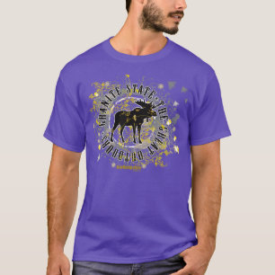 Camiseta Medallón NH Moose negro y amarillo