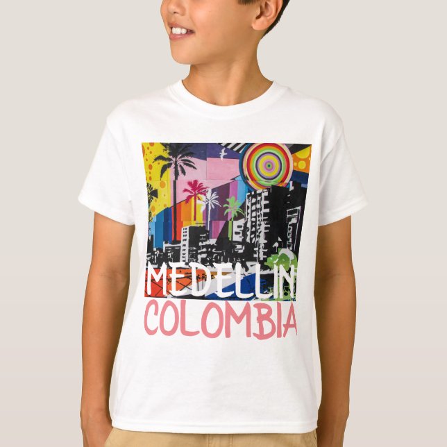 Camiseta MEDELLÍN COLOMBIA Guay Graffiti Mural (Anverso)